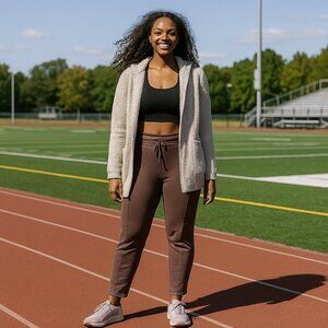 Old Navy Ultracoze Brown Women 4X Fleece Lined Athletic Running Training Pants